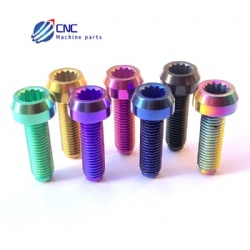 Titanium screws for automotive wheels